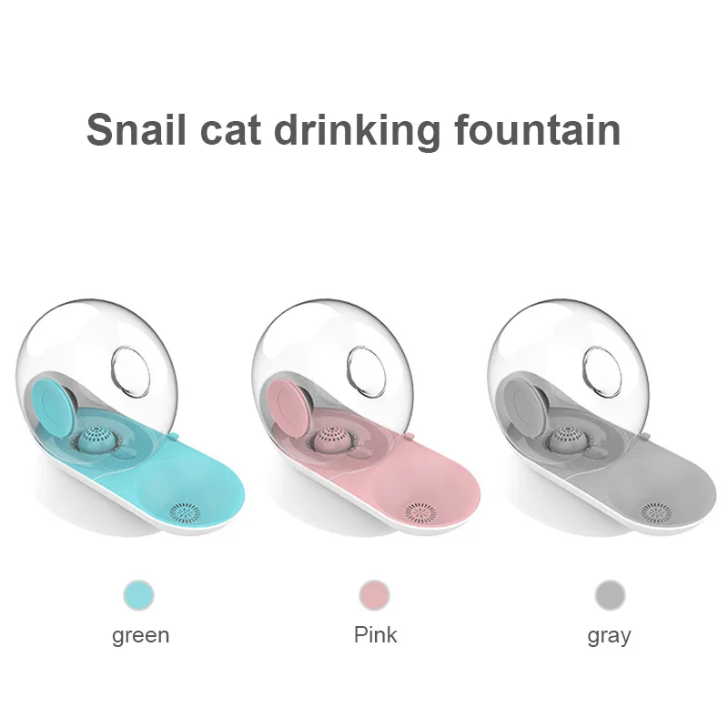 

Cat Snail Shaped Waterer Automatic Pet Water Dispenser Fountain Cat Dog Feeding Drinking Fountain Pet Water Feeder Pet Supplies