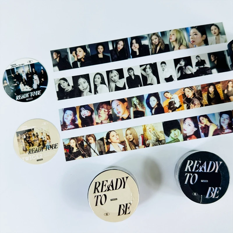 

5M Kpop Twice IVE New Album READY TO BE Washi Tape Masking Tape DIY Decorative Adhesive Tape Sticker Scrapbook Stationery