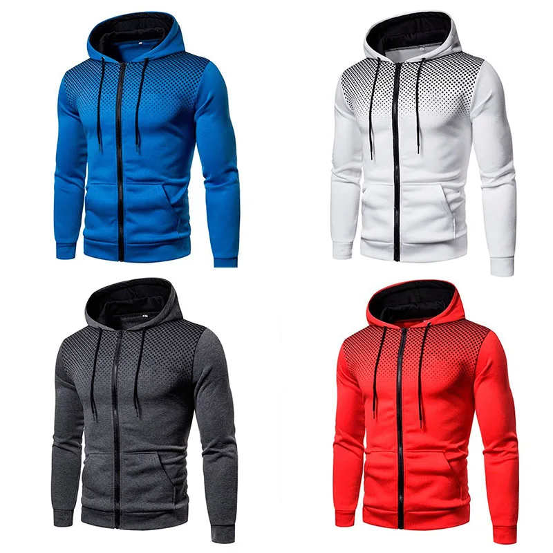 

Men Jackets Hoodies Coats Casual Zipper Sweatshirts Male Tracksuit Fashion Jacket Mens Clothing Winter Add Wool Hoodie