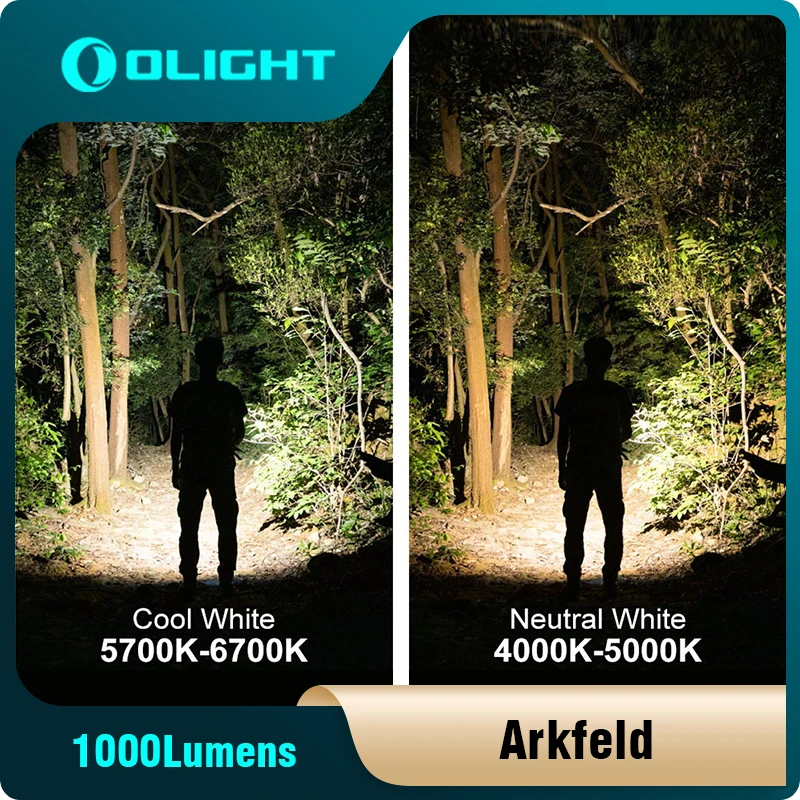 Светодиодный фонарик Olight Arkfeld 1000 люмен многофункциональный EDC магнитная