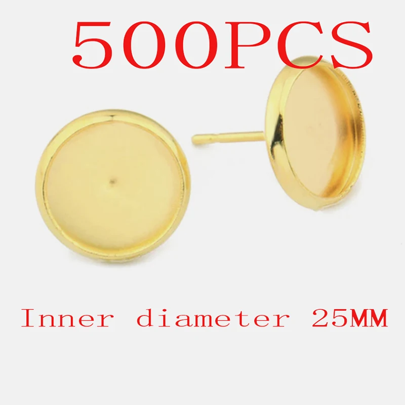 25 мм клейкие серьги-гвоздики в виде ушного молотка