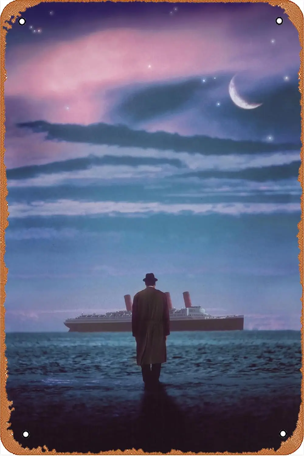 Классический постер фильма Легенда о 1900 на стену металлический жестяной