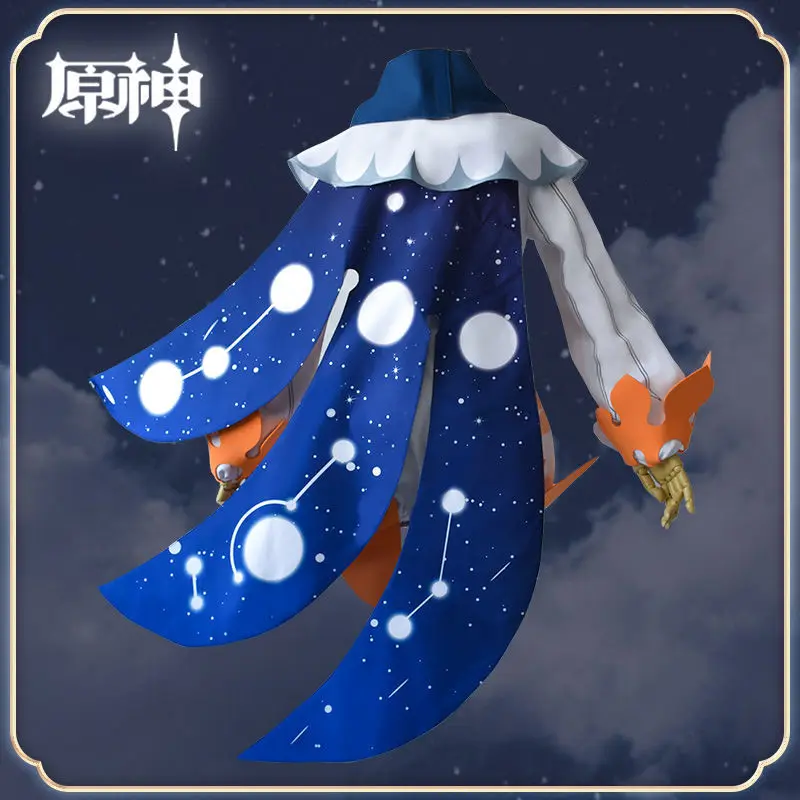 _ Genshin Impact Paimon низкая цена оранжевый костюм для косплея путешественника аварийная