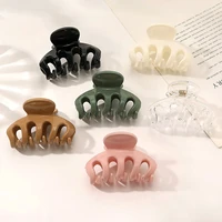 simple solid color small hair claws for women korean acrylic crab hair clips fashion hairpins girls hair accessories wholesale