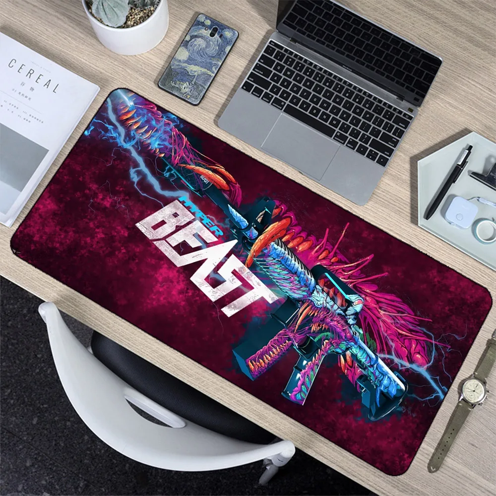 

CSGO M4 rifle large thickened game mouse pad laptop players office desktop pad game Dazzling game mouse pad dustproof waterproof