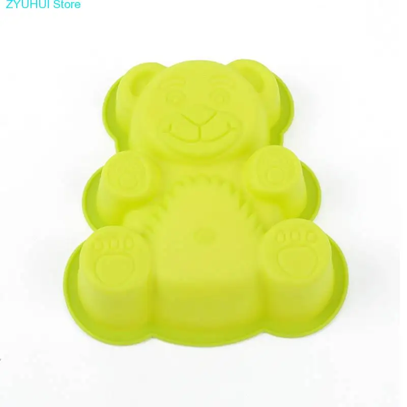 

Baking Accessories Cartoon Bear Shape 1Pcs Food Grade Chocolate Mould Silicone Cake Decorating Tools Pastry Fondant Tool