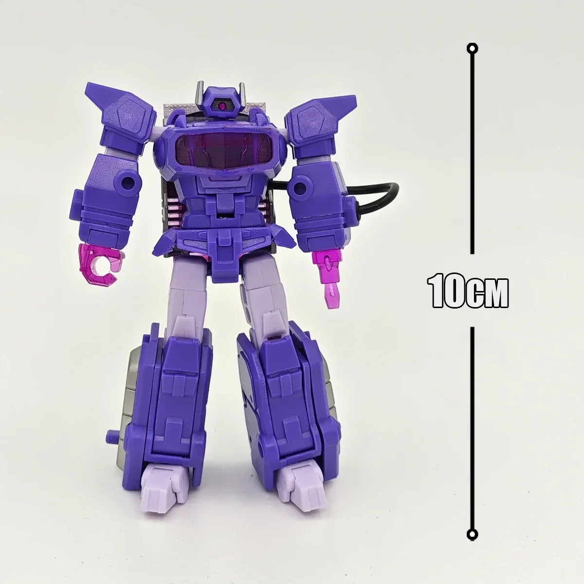 Фото В наличии Трансформирующие игрушки PocketToys PT03 Shockwave G1 Анимированная версия Малый масштаб Модель робота Фигурки Коллекция Подарок №2
