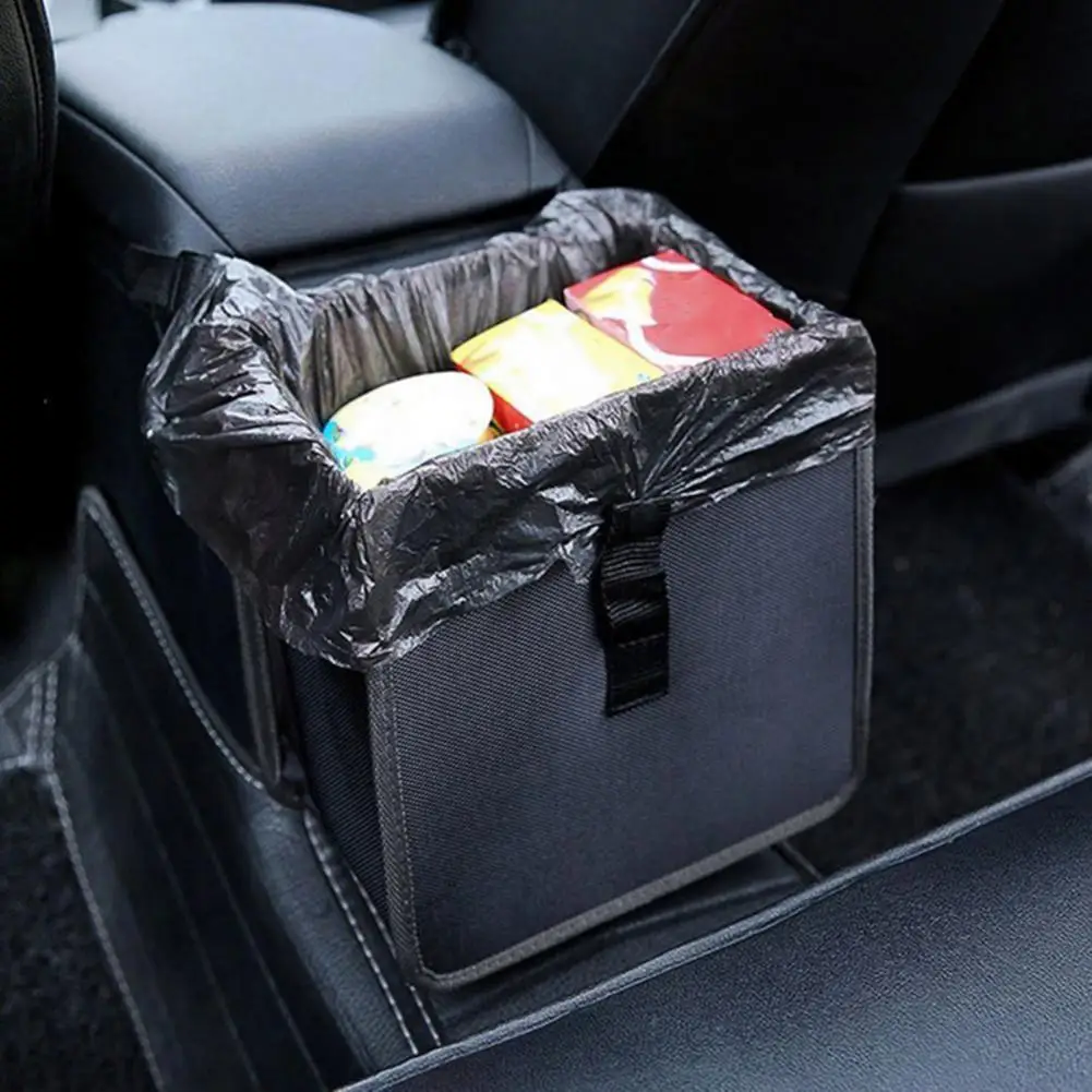 

Car Trash Can Collapsible Leak-Proof Suspension Oxford Cloth Portable Car Garbage Waste Basket Bin Vehicle Accessories
