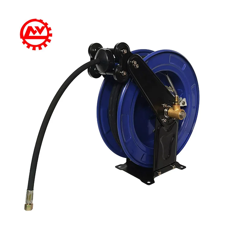 

Heavy Duty High Pressure Wall Mount Spring Rewind Carbon Steel Retractable Hose Reel