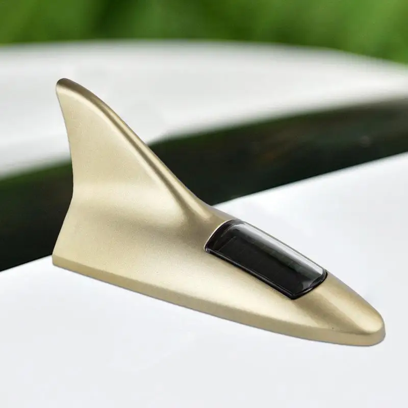 Плавник акулы Солнечная сигнальная лампа энергия Антенна плавник Стильный