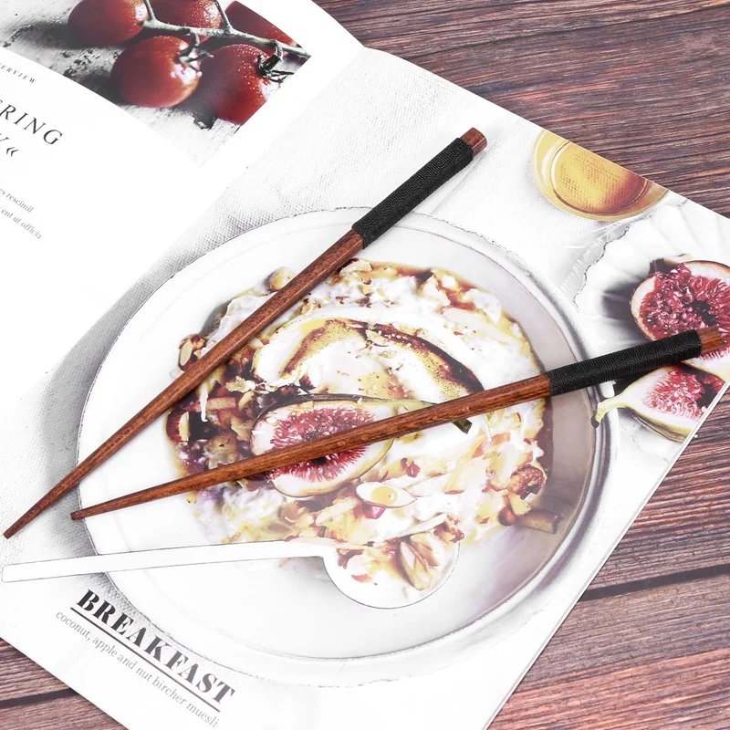 1 пара японских палочек для еды из натурального дерева фирменная упаковка