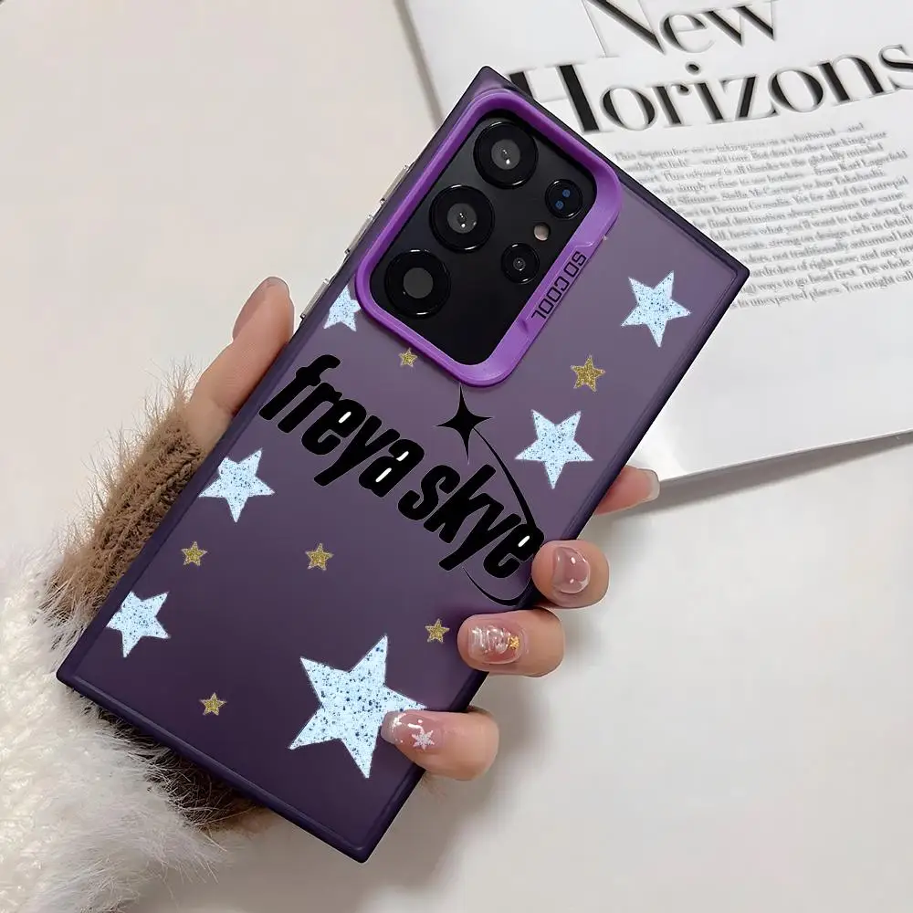 Фото Чехол для телефона Singer F-Freya Skyes для Samsung Galaxy S25 Edge S24 S23 S22 S21 S20 Ultra, силиконовый, цветной, серебристый №4
