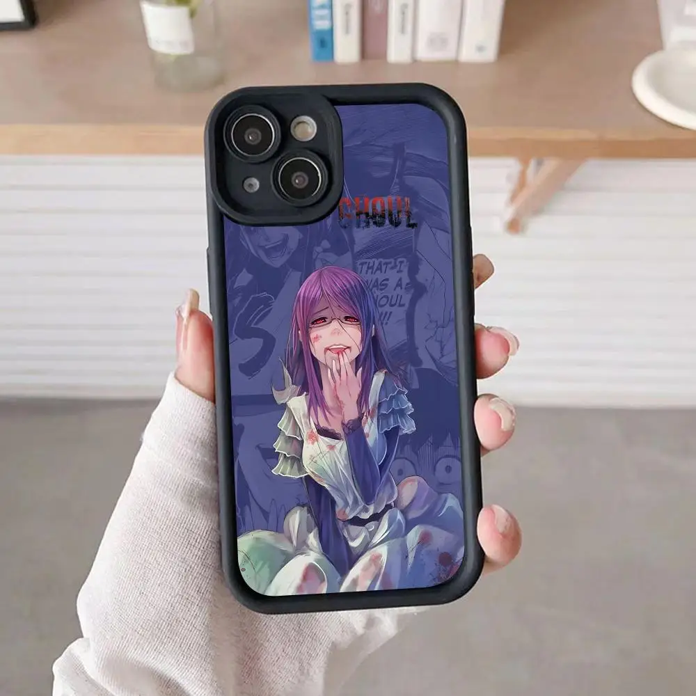 Фото Чехол для телефона Ghoul Rize для iPhone 18 17 16 15 14 13 12 11 Air Pro Max Plus, черный, мягкий, из ТПУ, ударопрочный. №1