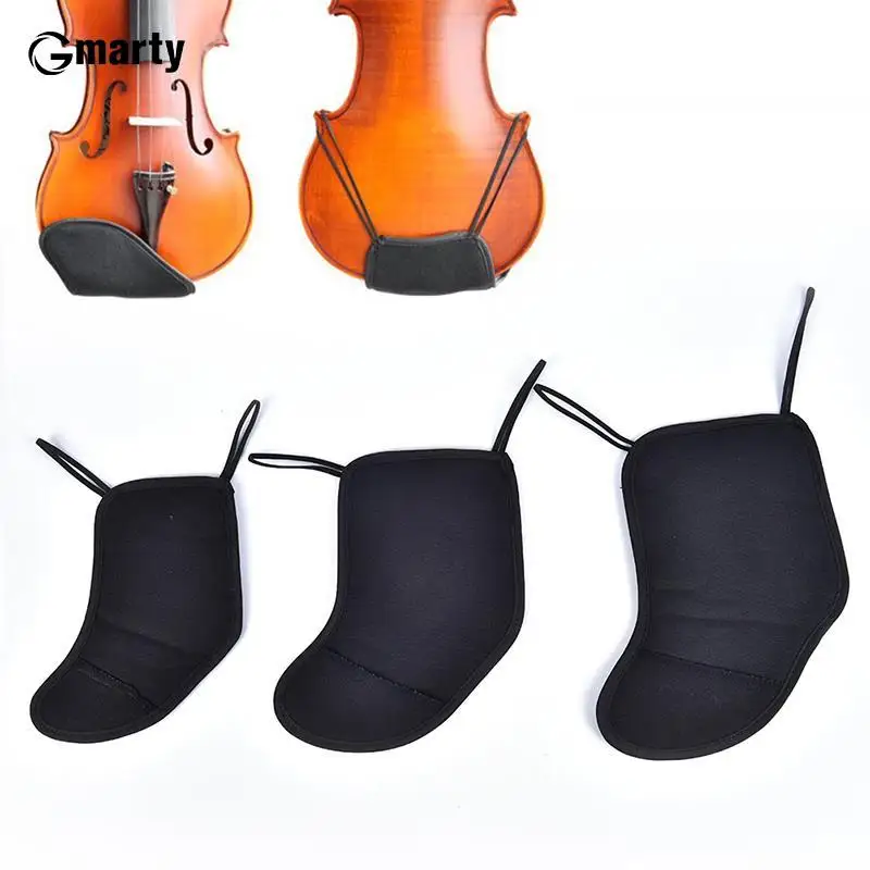 

Мягкая подбородок для скрипки, плечевой упор, хлопковая подкладка, губчатый чехол, защита для 1/8 1/21/4 4/43/4, тип моста, скрипка, искусственная кожа