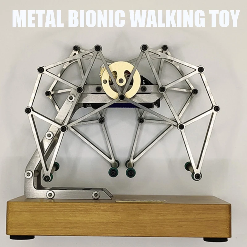 

Bionic Walking Toy Full Metal Mini Movable Physical Adjustment Suitable for Scientific Experiments DIY Model Social Toys