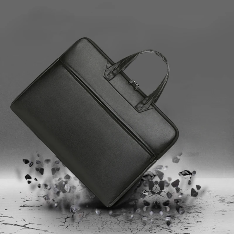 Designer Work Document Bag Business Office Leather Messenger Bag Men Luxury Women Vintage Bolso Hombre Briefcase Bags WWH30XP
