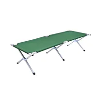 Metal Bunk Cot Steel Frame Sleep Adjustable Foldable Portable Military Army Outdoor Folding Camping Bed