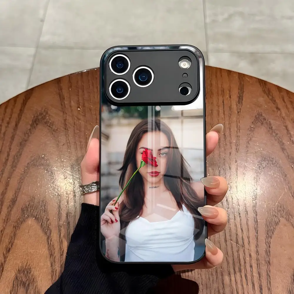 Чехол для телефона Nicki Nicole Singer для iPhone 17 Air 16 15 14 12 11 13 Pro Max Mini X Xr Xs Se Puls, стеклянный чехол (art.: 3920da4cd6272) - 3920da4cd6272