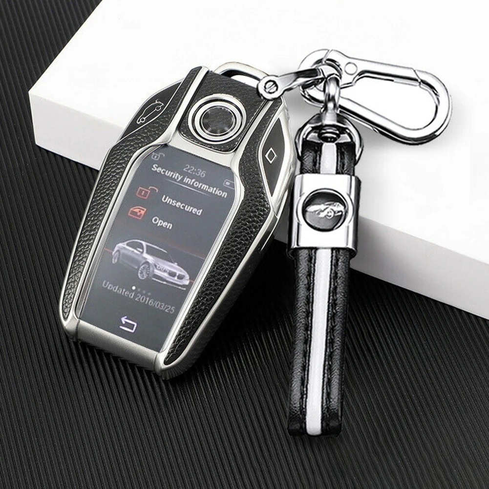 

Full TPU Car Display Key Case Cover FOB For BMW 7 Series 740 5 Series G30 GT X3 Interior Accessories Car Key Fob Cover Case
