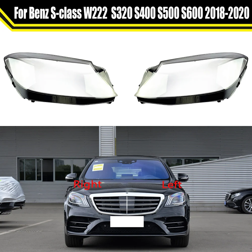 Car Replacement Headlight Case Shell Headlamp Lampshade Lens Cover For Mercedes-Benz S-class W222 S320 S400 S500 S600 2018-2020