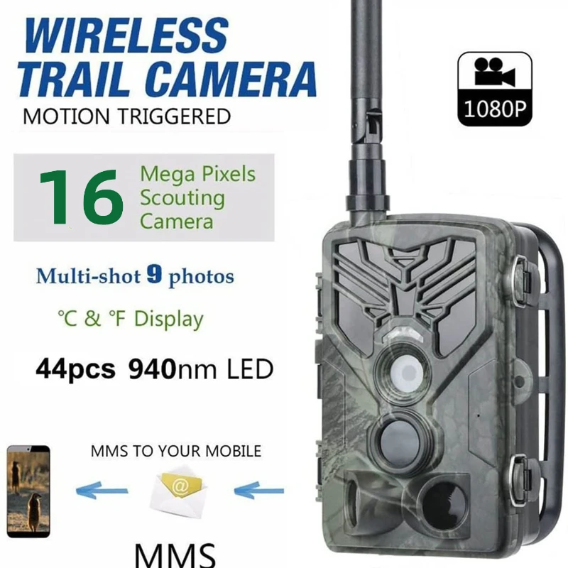 Уличная камера MMS sm3g TP Trail беспроводной сотовый телефон водонепроницаемая 16 МП Full