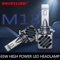 130w car accessories m18 led headlight h1 h3 h7 h4 h11 9005 9006 led headlight canbus with decoder