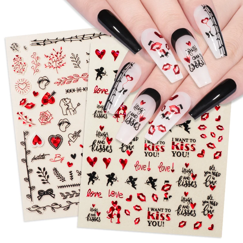 Наклейки в виде сердца на День святого Валентина романтичные наклейки