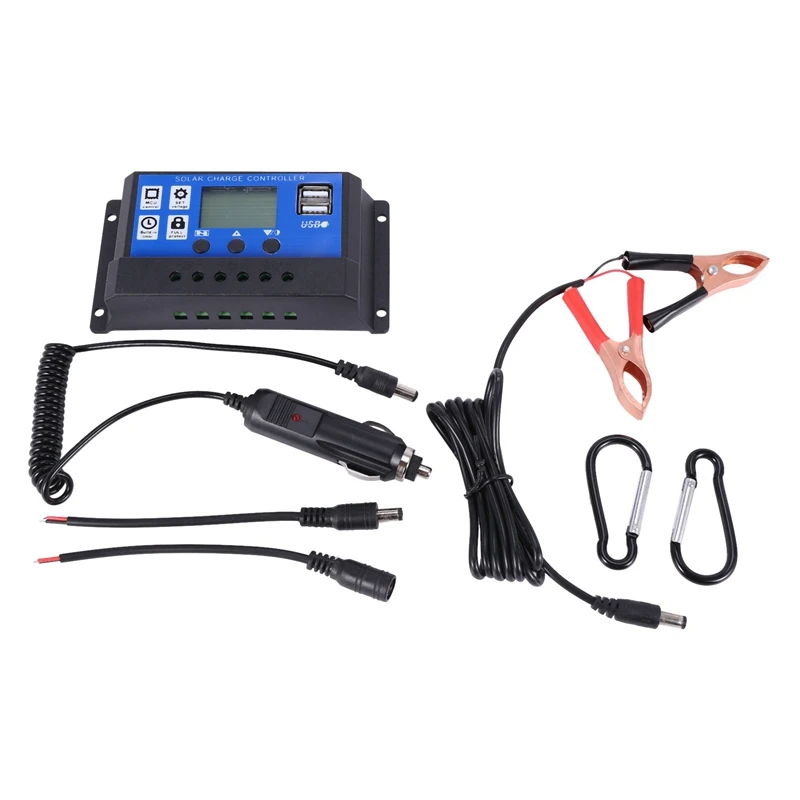 

4X 27 Watt 27W Solar Panel Kit With LCD Solar Controller 12V RV Boat Off Grid