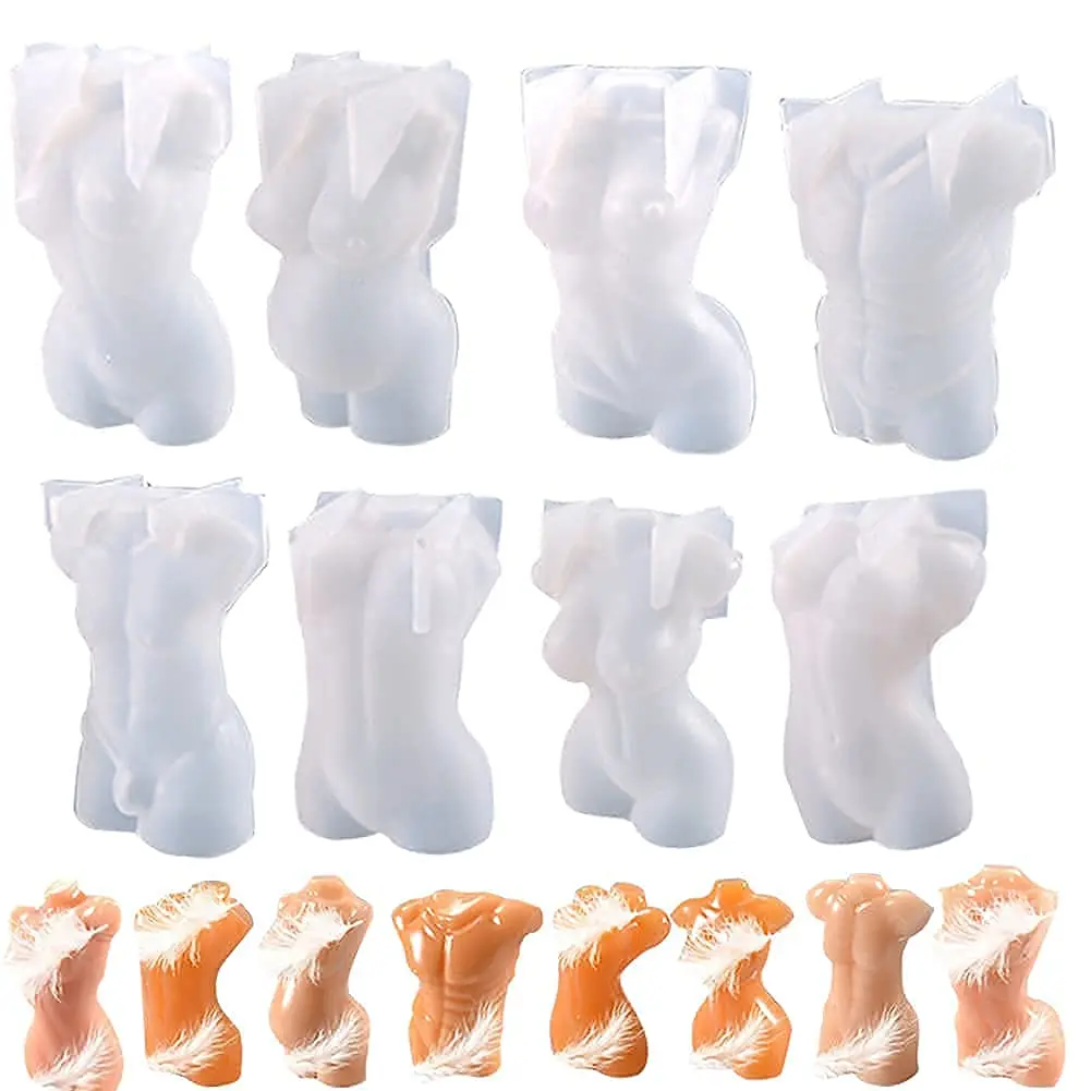 

Мини-форма в виде человеческого тела для свечей, 3D пышная женская форма тела, силиконовая форма, сделай сам, мыло для свечей, домашний декор