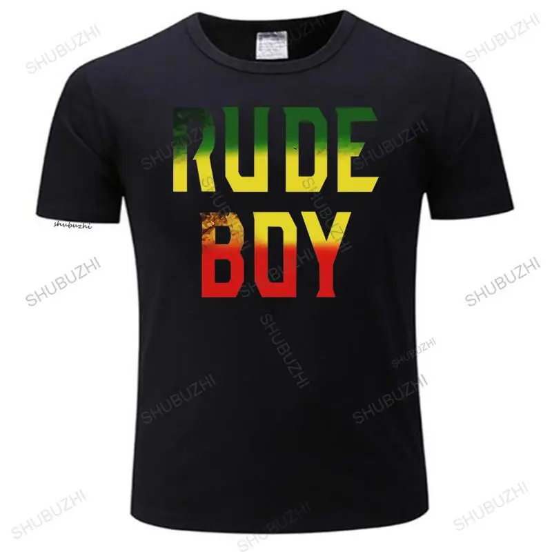 

Men Tshirt Short Sleeve Women T-Shirt Rude Boy Rasta Reggae Roots Gifts Clothing Shirt Jamaica fashion tee-shirt homme tops