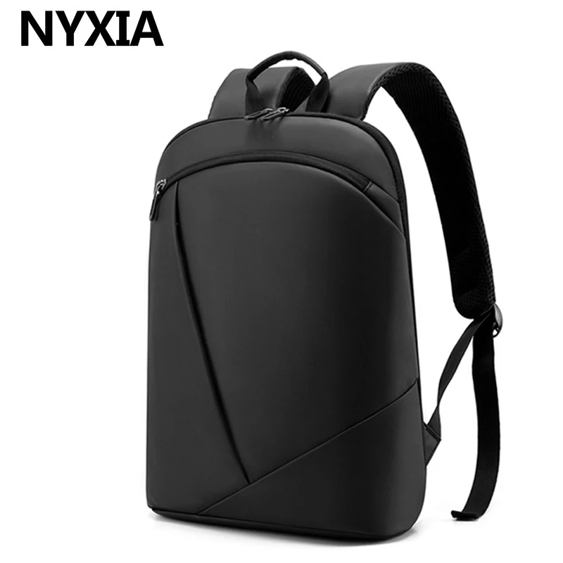 

New Thin Laptop Backpack Men Bag 15.6 Inch Business Bag Women Backpacks Office Work Unisex Black Backpack Slim Back Pack