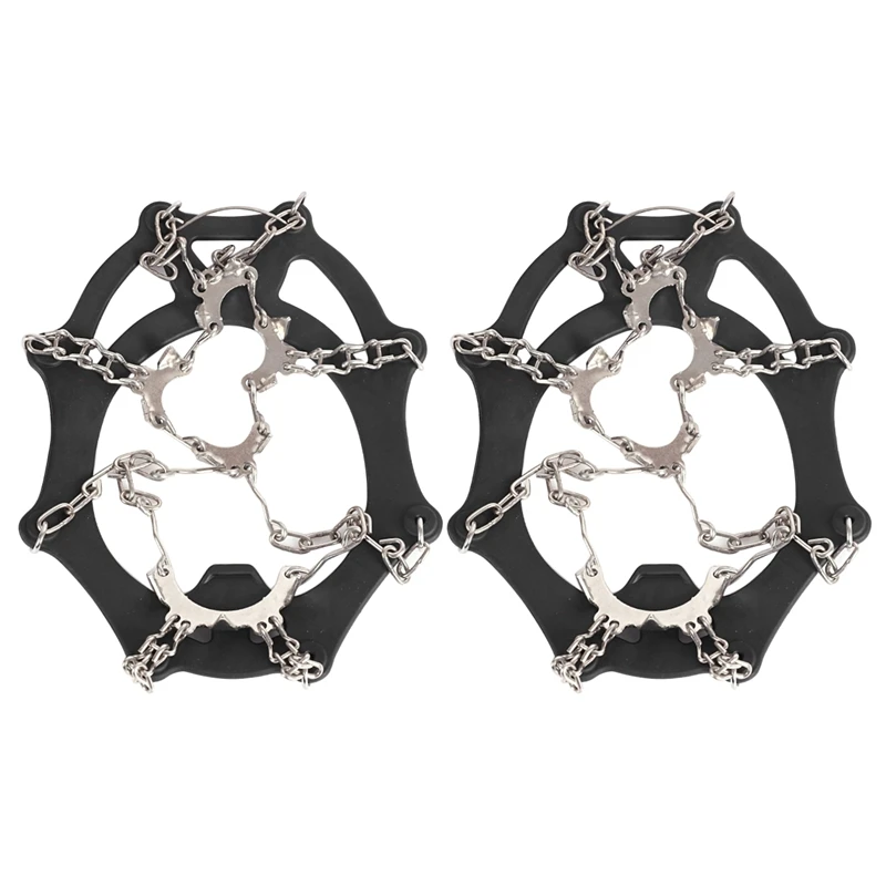 

Crampons Ice Traction Cleats Anti Slip Safe Protect Grips For Walking Jogging Climbing Hiking On Snow Unisex Microspikes