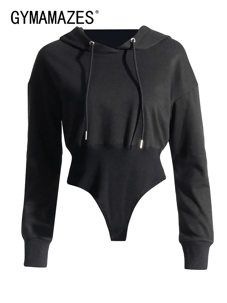 

Женский свободный пуловер с капюшоном, с длинным рукавом