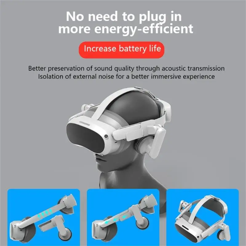 24TF Легкие ушные муфты для 4 -й виртуальной гарнитуры Увеличенная гарнитура звук