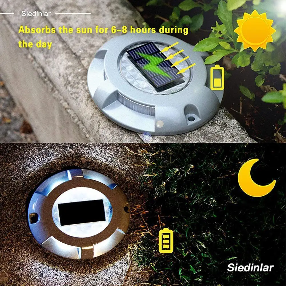 

LED Solar Lawn Yard Led Solar Lights Buried Solar Garden Light Waterproof Outdoor PathWay Floor Under Ground Spot Lamp