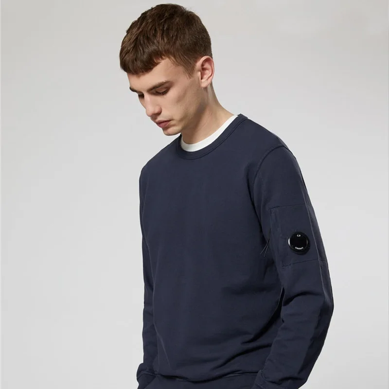 

Новинка 2022, повседневный Свободный пуловер с круглым вырезом, Мужское пальто Свитшот CP, Трендовое молодежное пальто в британском стиле на о...