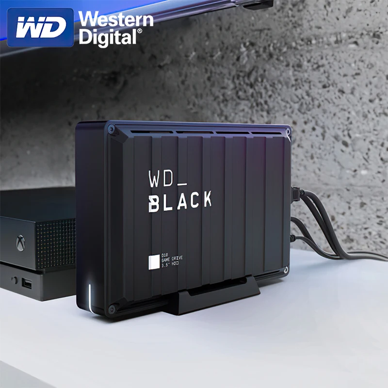 Портативный внешний жесткий диск Western Digital WD_BLACK 8 ТБ 12 D10 игровой HDD совместимый с