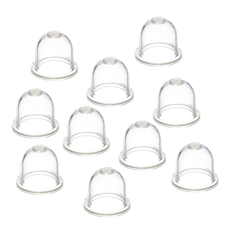 

10Pcs/set Universal Fuel Primer Bulb Fit for Homelite Echo Ryobi Poulan Carburetor TPU Clear