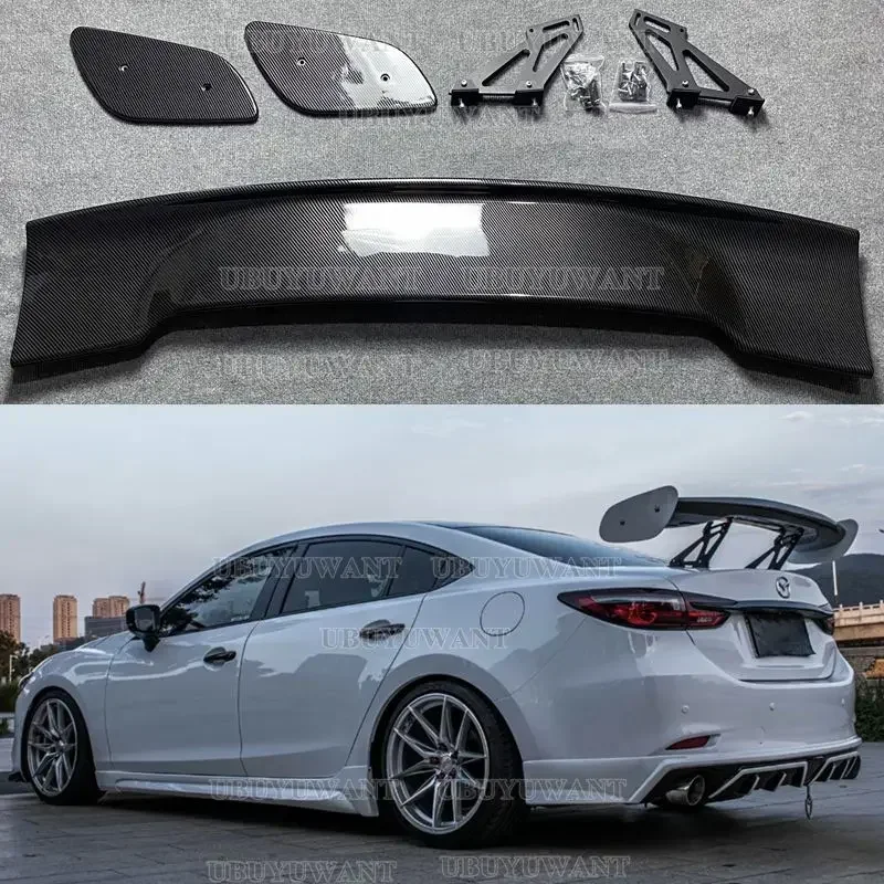3D углеродное волокно PatternCAR СПОЙЛЕР БАГАЖНИКА ЗАДНЕГО КРЫЛА для Mazda 3/Mazda 6 AXELA Atenza