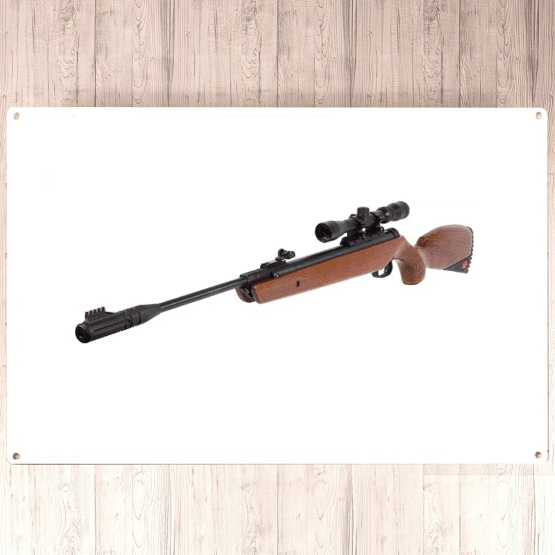 

New 2022 Umarex Ruger Yukon Magnum .22 Air Rifle W/Scope Wall tin sign 8*6inch Metal Wall Plate