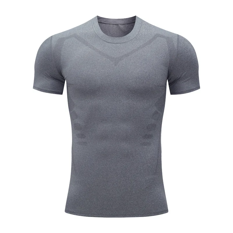 

Taobo 2023 New Tight Long Sleeve Gym Running Breathable Sweat-absorbing Quick Drying High Elastic Basketball Short Sleeve T-shi