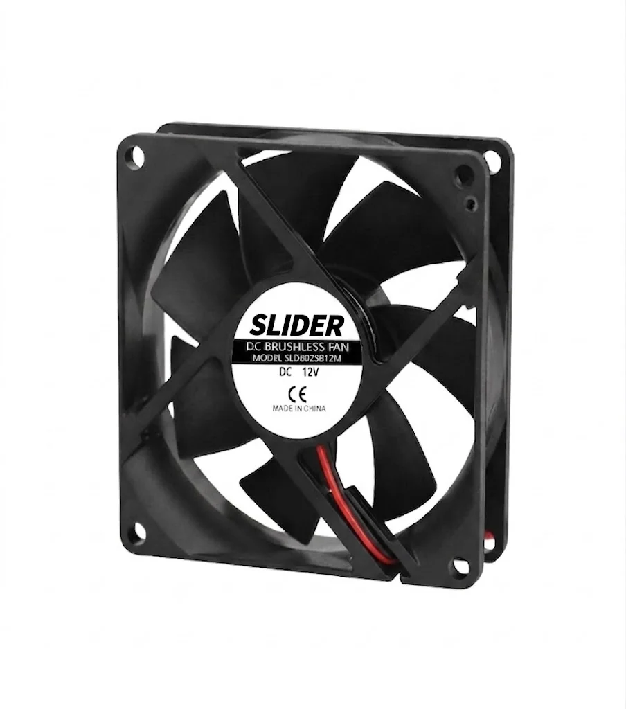 Фото Вентилятор SLIDER 8025 DC 5V 12V 24V 80x80x25мм с двойным шарикоподшипником, бесщеточный, для ПК, серверов, вытяжной охлаждающий вентилятор №1