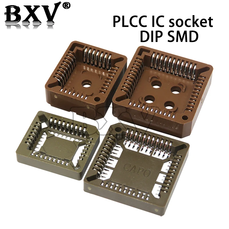 10 шт./лот PLCC IC Socket PLCC32 PLCC44 SMD DIP PLCC Socket Adapter
