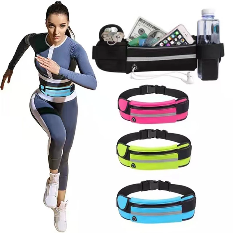 

Portable Waist Bag Running Bag Waterproof Sports Belt Gym Bag Phone Case Women Hold Water Cycling Run Belt