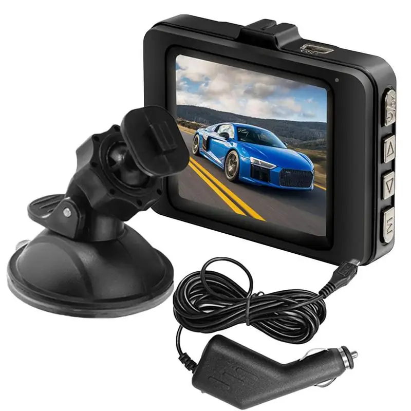 Cam 1080p Car Recorder Camera Suction Cup Front Cam Recorder For Language Switch G-Sensor Mode And Recording