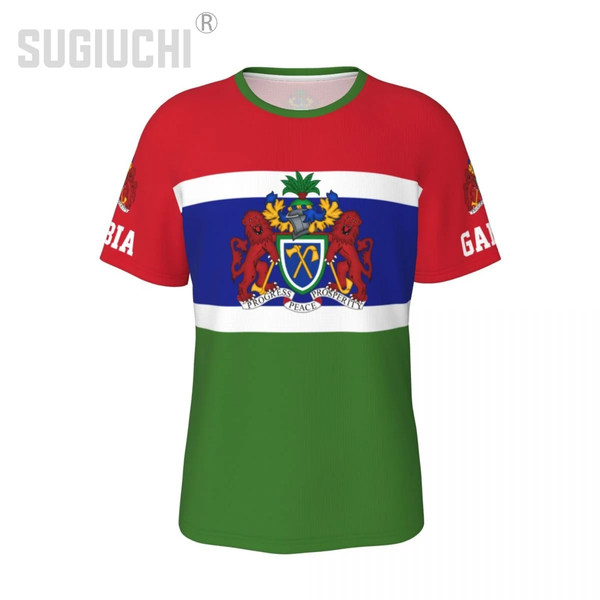 Футболка унисекс с флагом Гамбии футболки изображением Джерси для мужчин и
