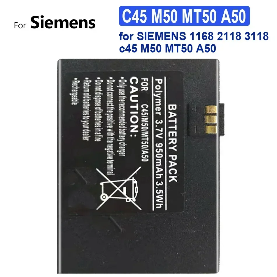 Аккумулятор для мобильного телефона C 45 M 50 MT A 950 мАч SIEMENS 1168 2118 3118 C45 M50 MT50 A50
