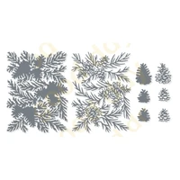 arrival 2022 new pine leaves and pine cones dies scrapbook diary decoration embossing template diy cutting card handmade