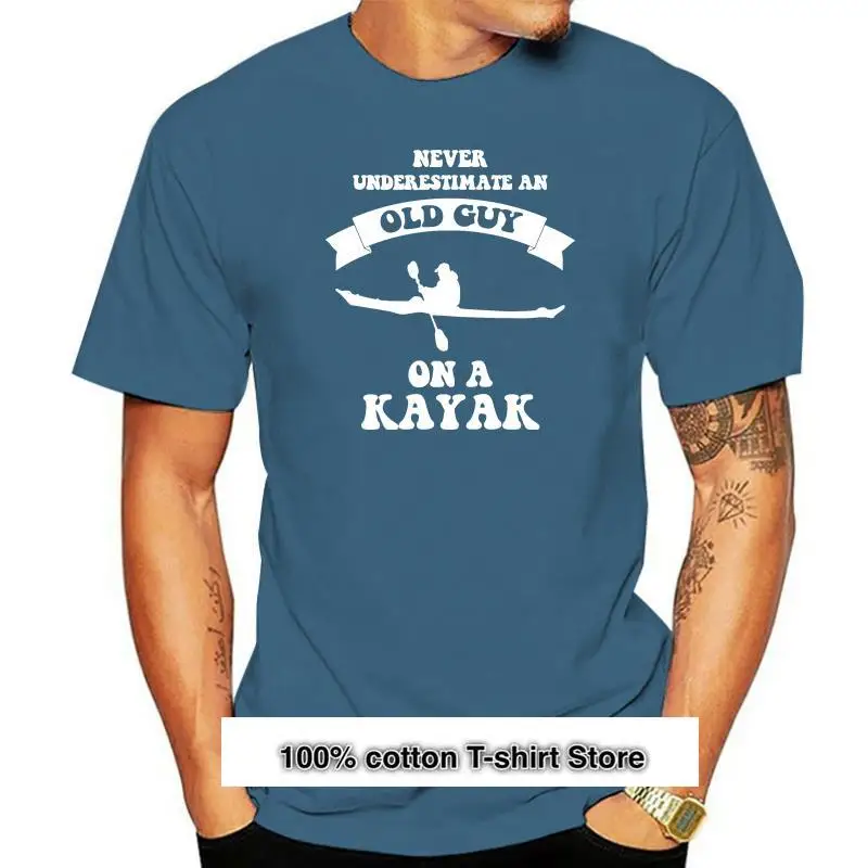

Comial-Camiseta Unisex para niño y niña, camisa de manga corta con estampado de un viejo chico en un kayak, de hip hop famoso