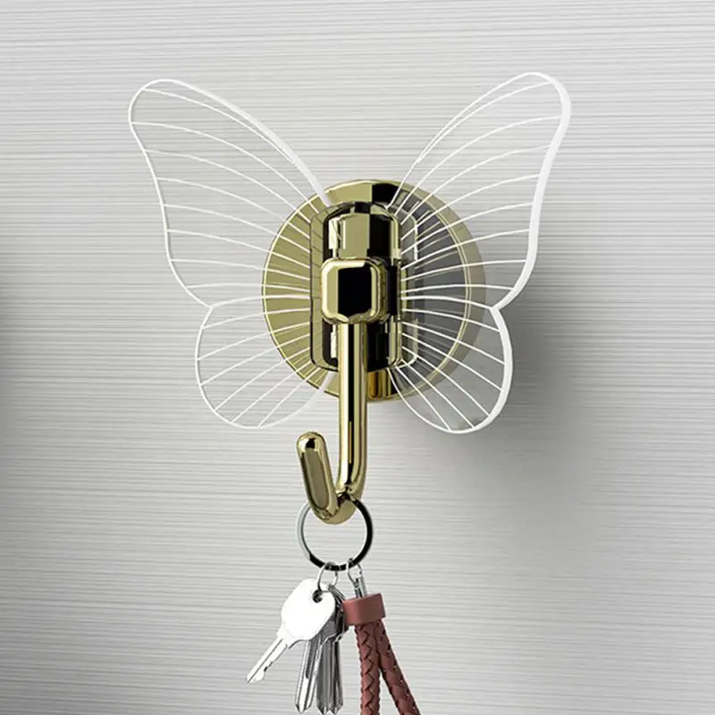 

Butterfly Coat Hook Wall Hoder Clothes Single Hook Wall Hanger Coat Hook Free Punch Rack Bathroom Bedroom Wall Decoration Hook